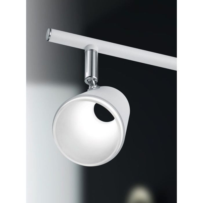 Spot plafond en verre blanc, Laysha, 6W, 3000K LED