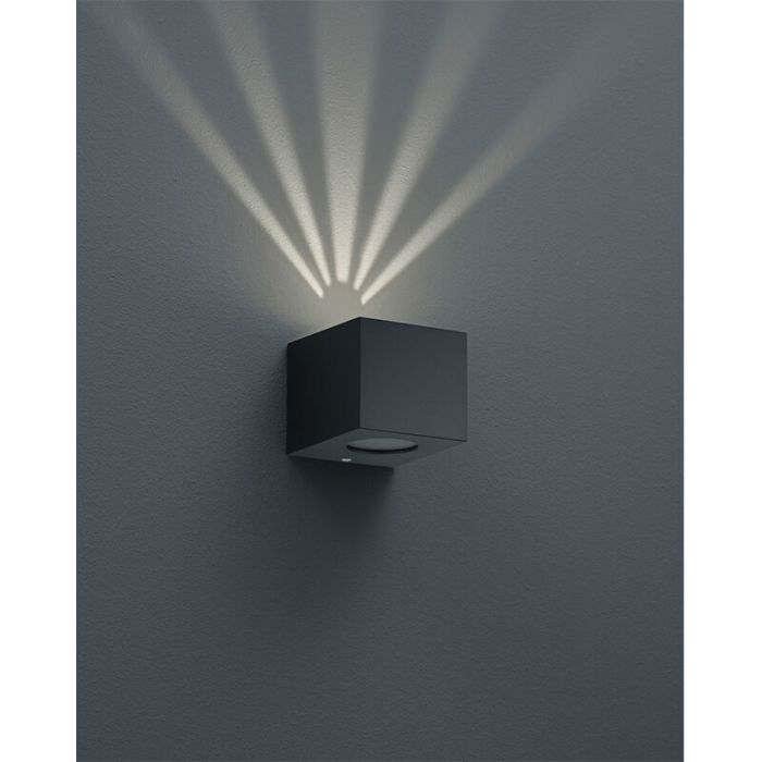 Luminaire extérieur design noir, Sandby, 2W, 3000K LED, IP44