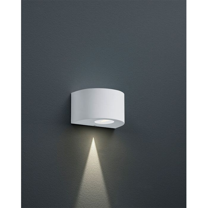 Luminaire extérieur design blanc, Sandkas, 2W, 3000K LED, IP44