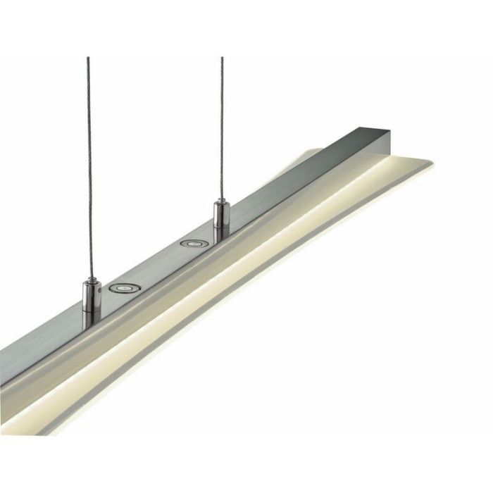 Suspension table à manger moderne nickel, Port, 18W, blanc chaud à froid réglable LED