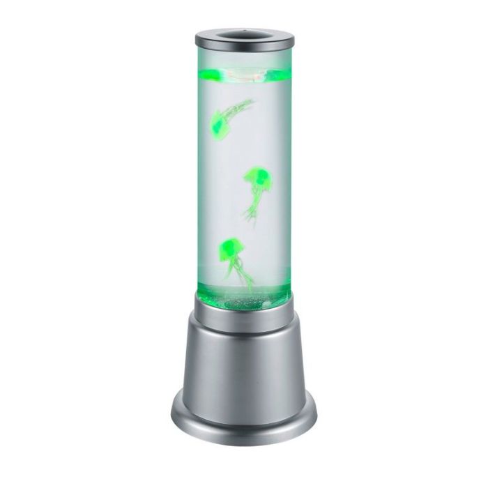 Lampe de table pour enfants design argentée, Berke, 6W, 3000K LED, avec interrupteur
