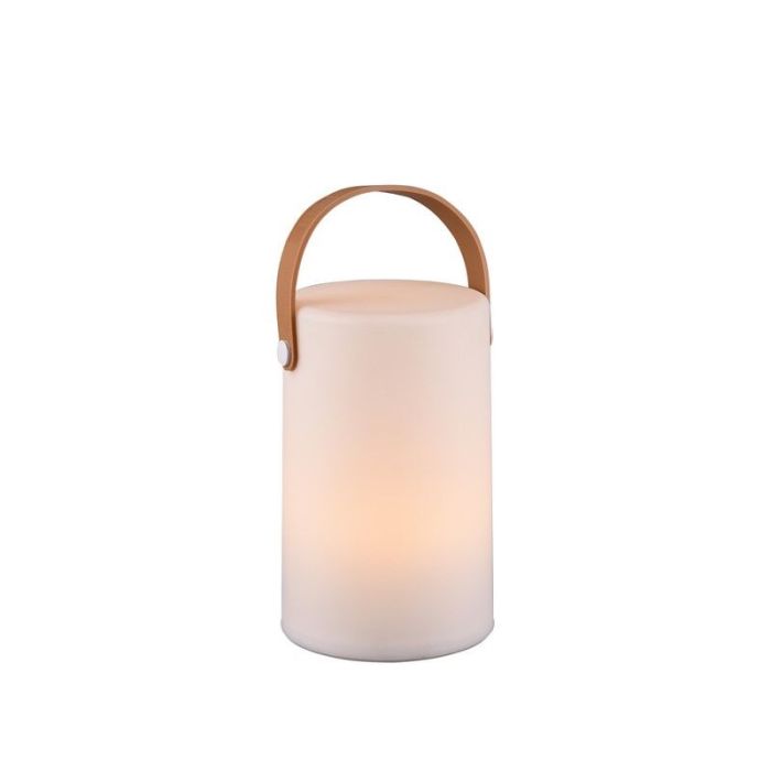 Lampe de table extérieur moderne blanche, Marso, 1W, 3000K LED, IP44, avec interrupteur