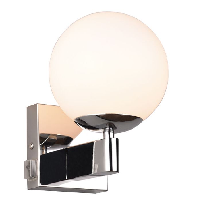 Applique salle de bain moderne chromée, Eray, IP44
