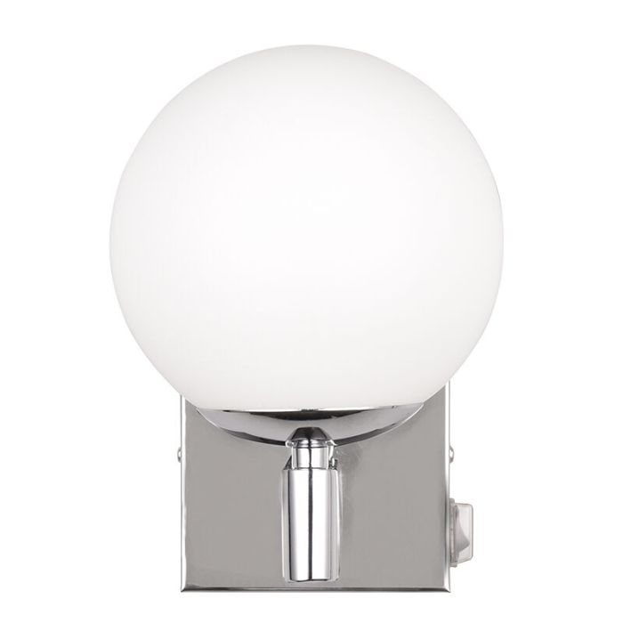 Applique salle de bain moderne chromée, Eray, IP44