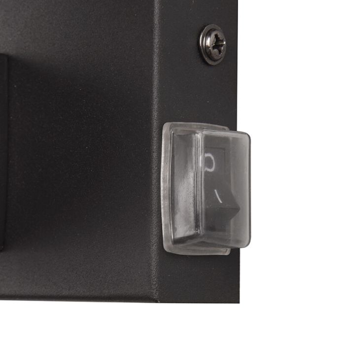 Applique salle de bain moderne noire, Eray, IP44