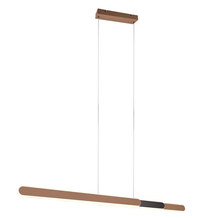 Suspension design laiton, Dwayn, 48W, blanc chaud à froid réglable LED, avec variateur tactile