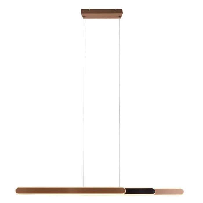 Suspension design laiton, Dwayn, 48W, blanc chaud à froid réglable LED, avec variateur tactile