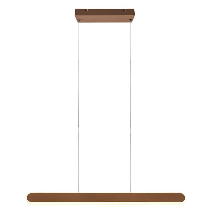 Suspension design laiton, Dwayn, 48W, blanc chaud à froid réglable LED, avec variateur tactile
