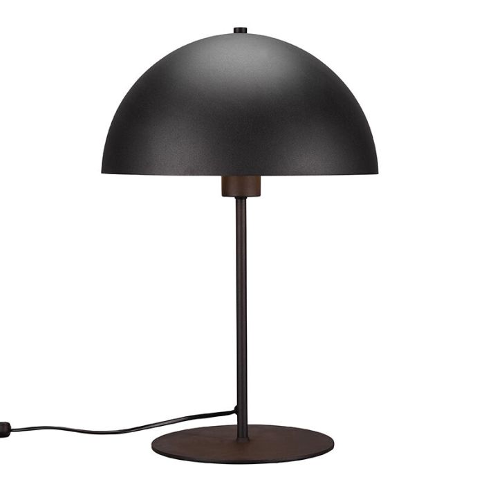 Lampe de table moderne noire, Fransisca, avec interrupteur