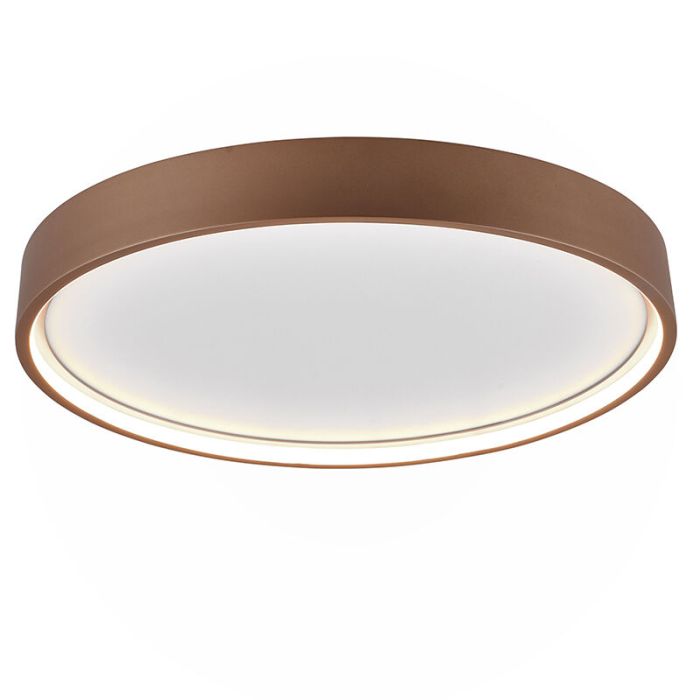 Lampe plafond moderne taupe, Destin, 29W, blanc chaud à froid réglable LED