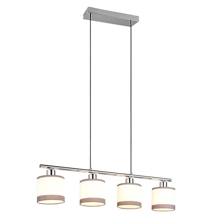 Suspension moderne blanche, Denley