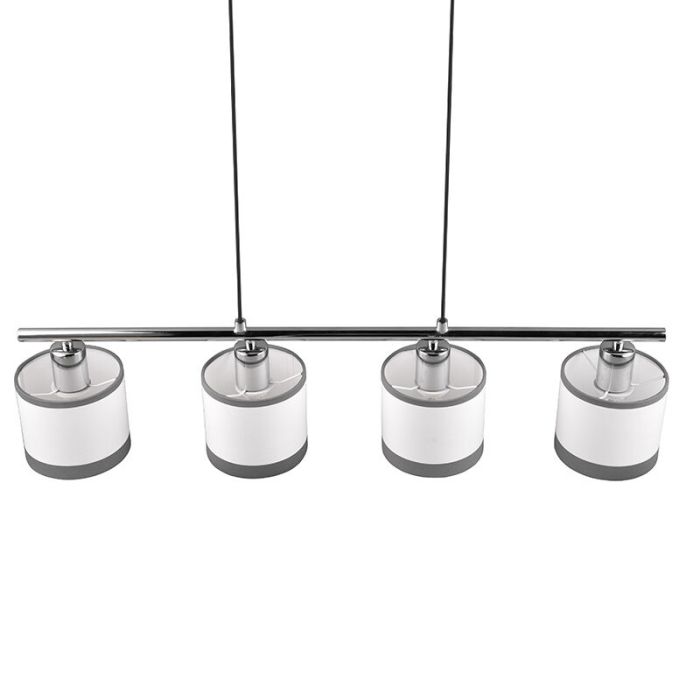 Suspension moderne blanche, Denley