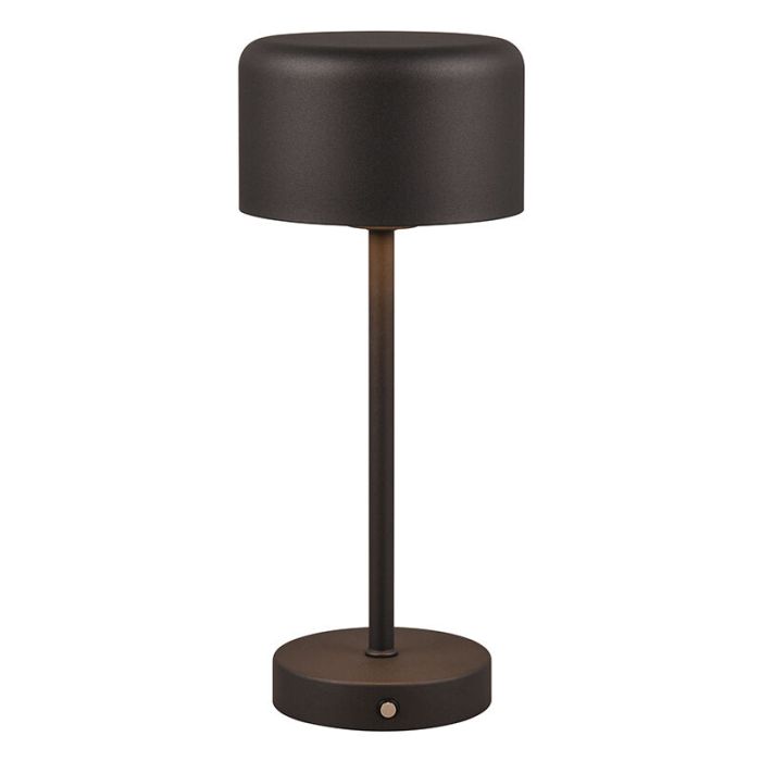Lampe de table moderne noire, Dustin, 1,5W, 3000K LED, avec variateur tactile
