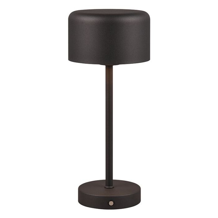 Lampe de table moderne noire, Dustin, 1,5W, 3000K LED, avec variateur tactile