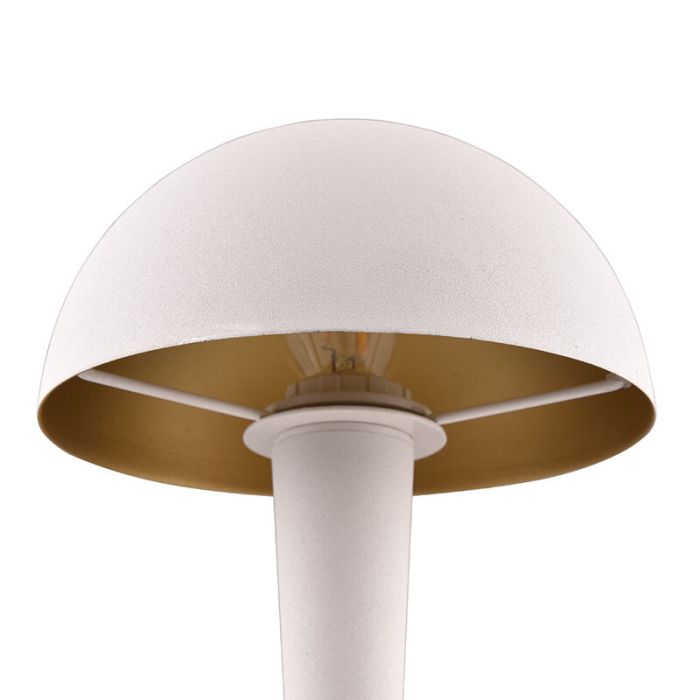 Lampe de table moderne blanche, Delila, avec variateur tactile