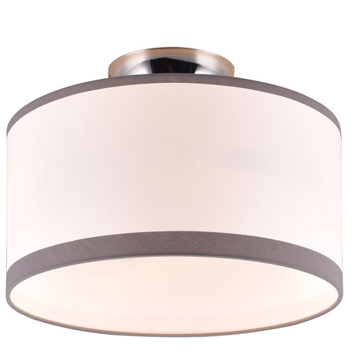 Lampe plafond moderne blanche, Denley