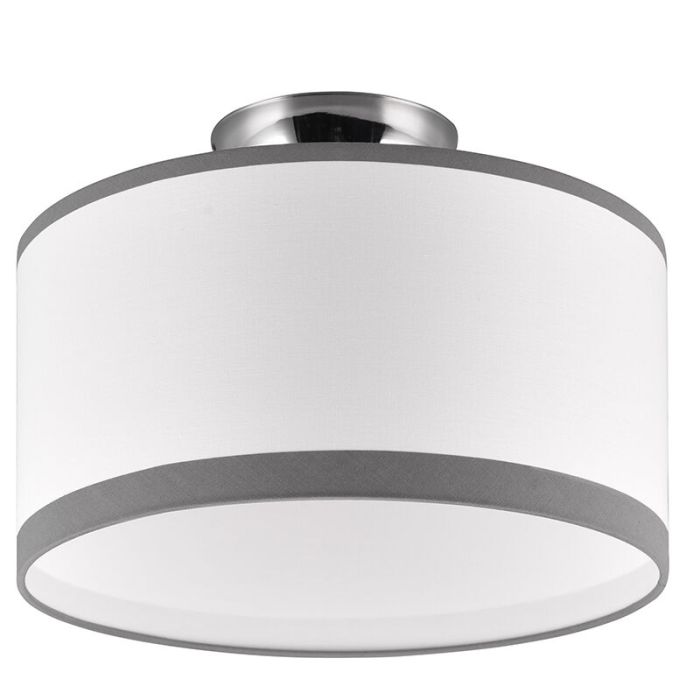Lampe plafond moderne blanche, Denley