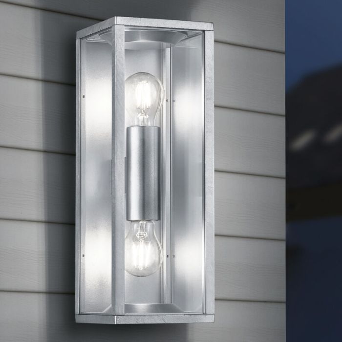 Luminaire extérieur industrielle grise, Sanna, IP44