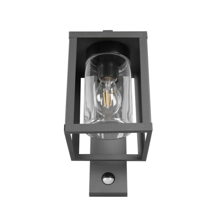 Applique extérieur avec détecteur de mouvement moderne anthracite, Reini, IP44