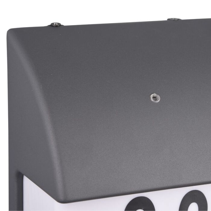 Applique extérieur avec capteur crépusculaire moderne anthracite, Remmert, IP44