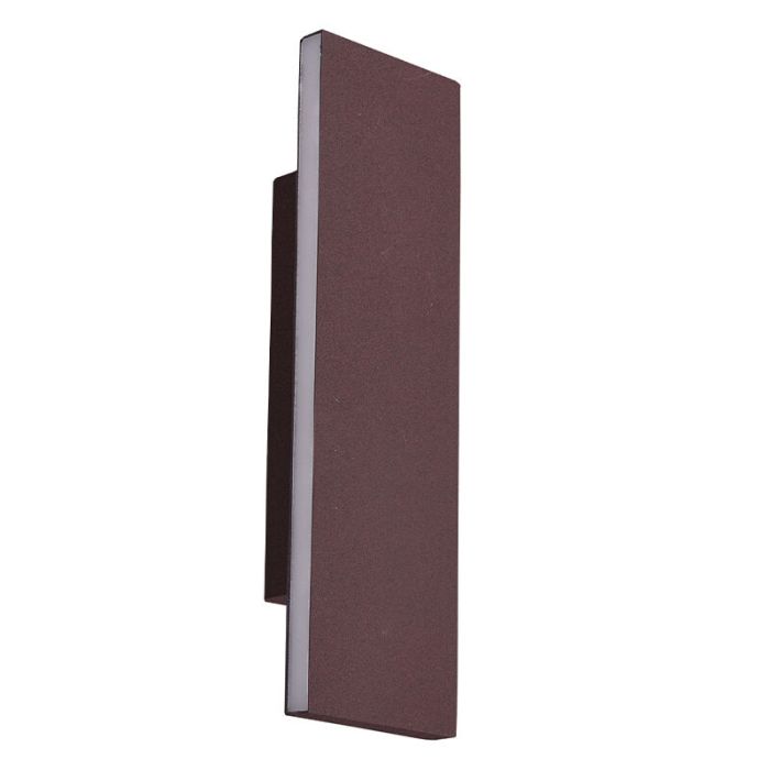 Applique up and down moderne couleur rouille, Coscon, 6W, 3000K LED