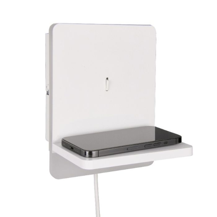 Applique murale moderne blanche, Margje, 9W, 3000K LED, avec interrupteur