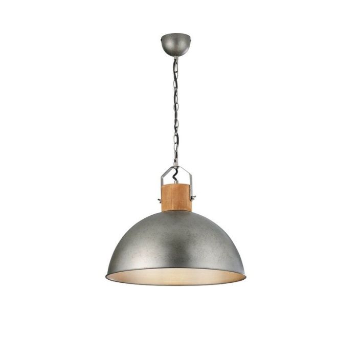 Suspension demi-sphère vintage nickel, Amarey