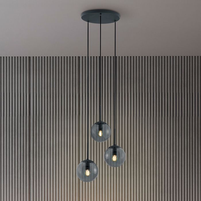 Suspension moderne anthracite, Resi