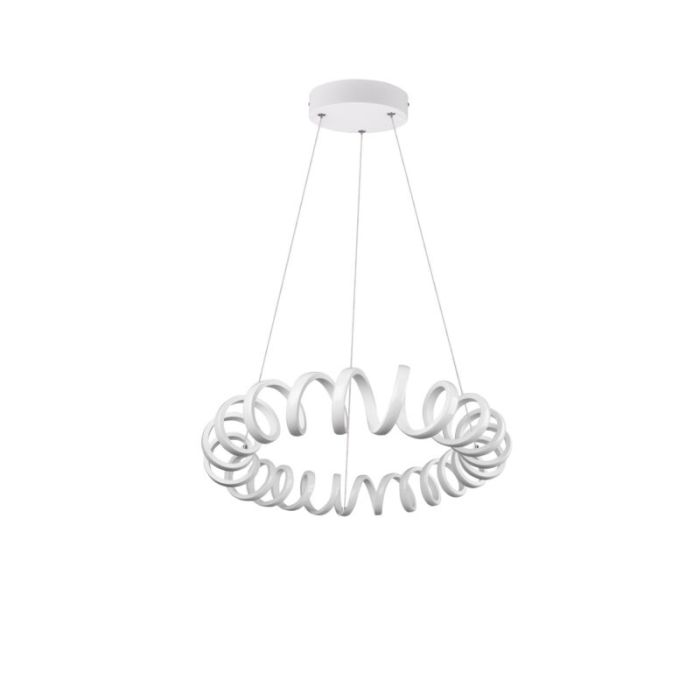 Suspension table à manger moderne blanche, Noemi, 33W, 4000K LED