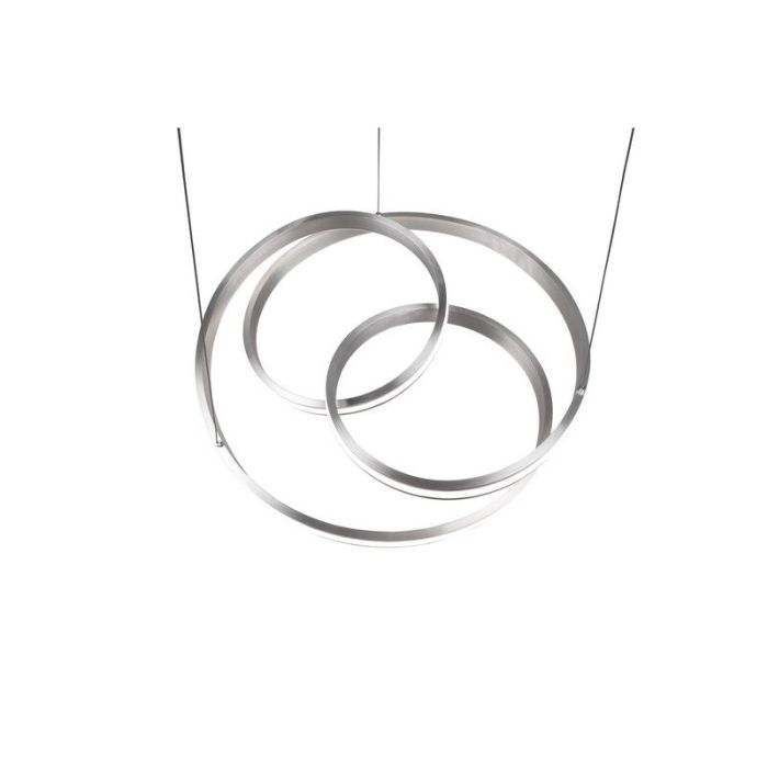 Suspension moderne nickel, Elyse, 60W, couleur réglable LED
