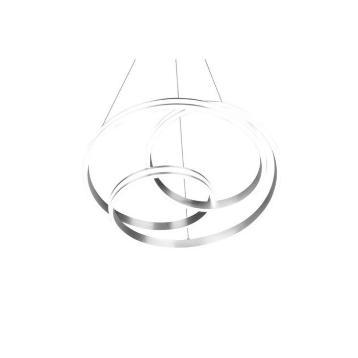 Suspension moderne nickel, Elyse, 60W, couleur réglable LED