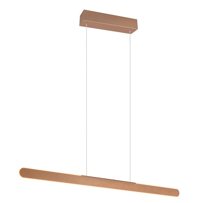 Suspension moderne marronne, Dwayn, 28W, blanc chaud à froid réglable LED