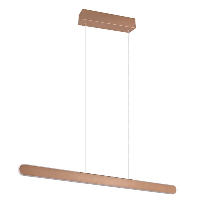 Suspension moderne marronne, Dwayn, 28W, blanc chaud à froid réglable LED