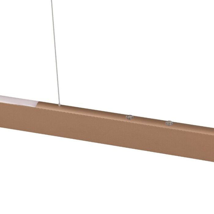 Suspension moderne marronne, Dwayn, 28W, blanc chaud à froid réglable LED