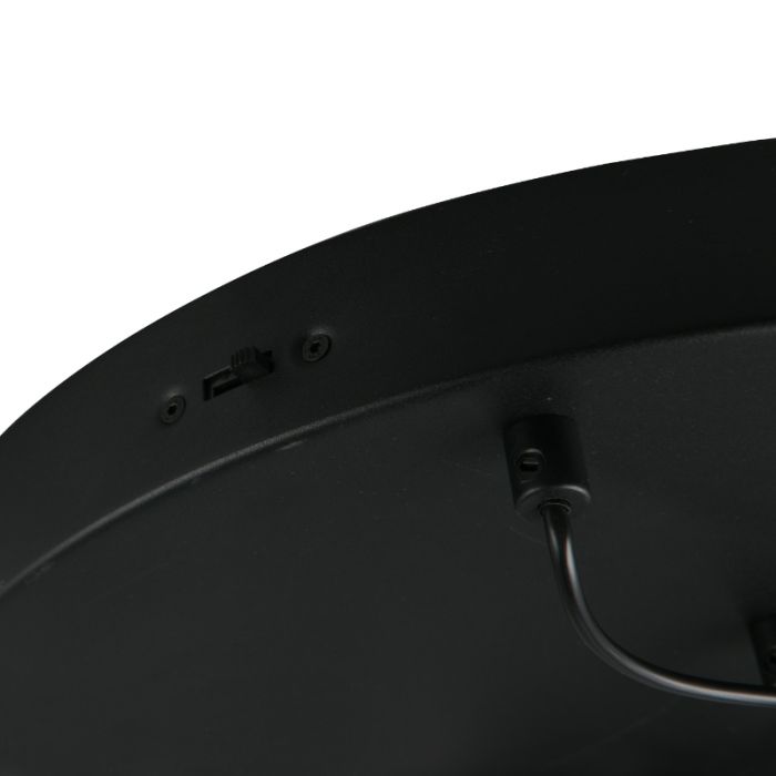 Suspension table à manger moderne noire, Albartus, 3W, white switch LED, gradable en 3 étapes