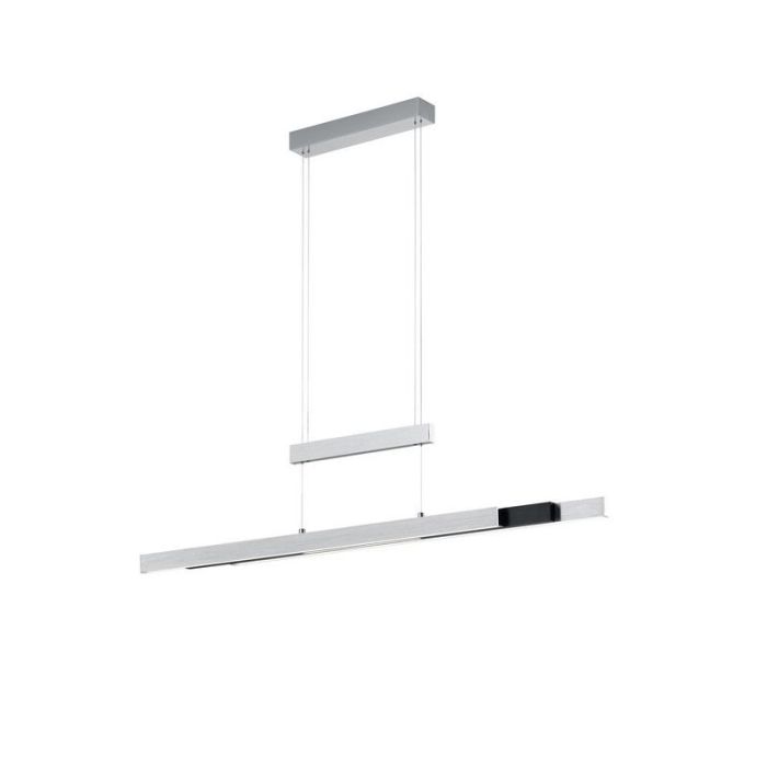 Suspension table à manger moderne chromée, Jessey, 45W, blanc chaud à froid réglable LED