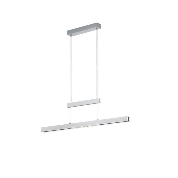 Suspension table à manger moderne chromée, Jessey, 45W, blanc chaud à froid réglable LED