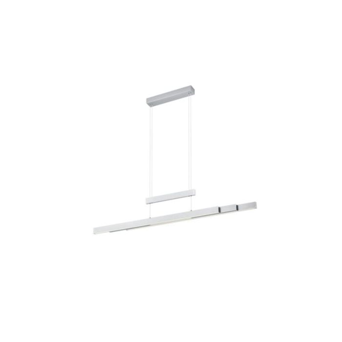 Suspension table à manger moderne nickel, Jessey, 42W, blanc chaud à froid réglable LED, avec variateur tactile
