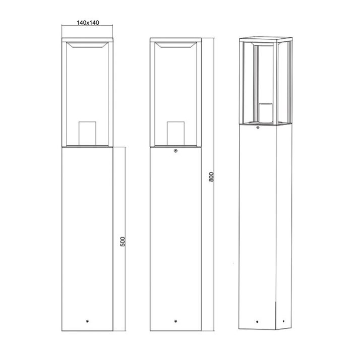 Luminaire extérieur moderne anthracite, Sanna, IP44