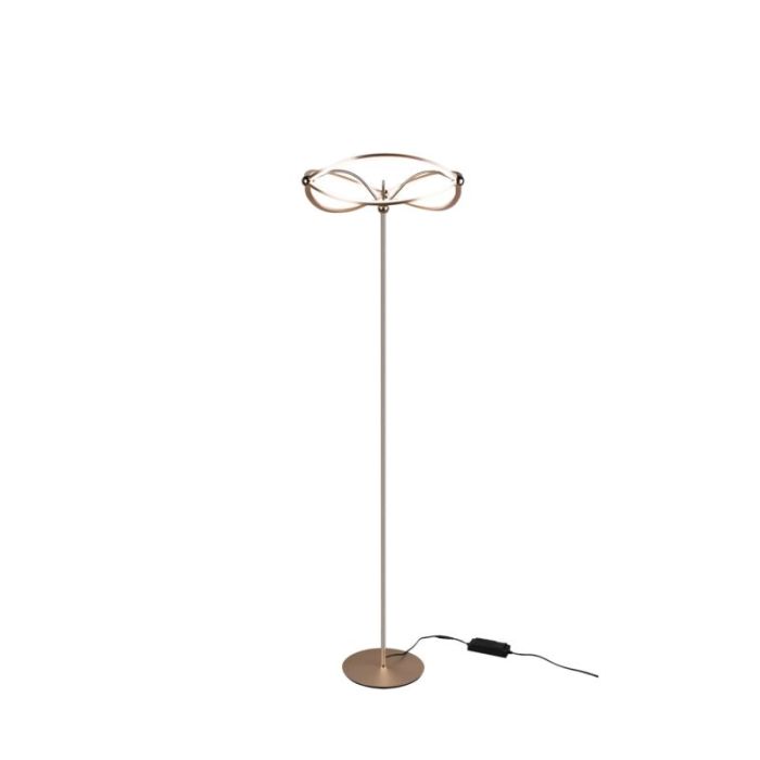 Lampadaire moderne laiton, Remy, 31W, 3000K LED, avec interrupteur