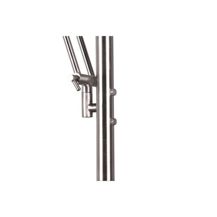 Lampadaire liseuse moderne nickel, Yazid, 32W, couleur réglable LED, avec variateur tactile