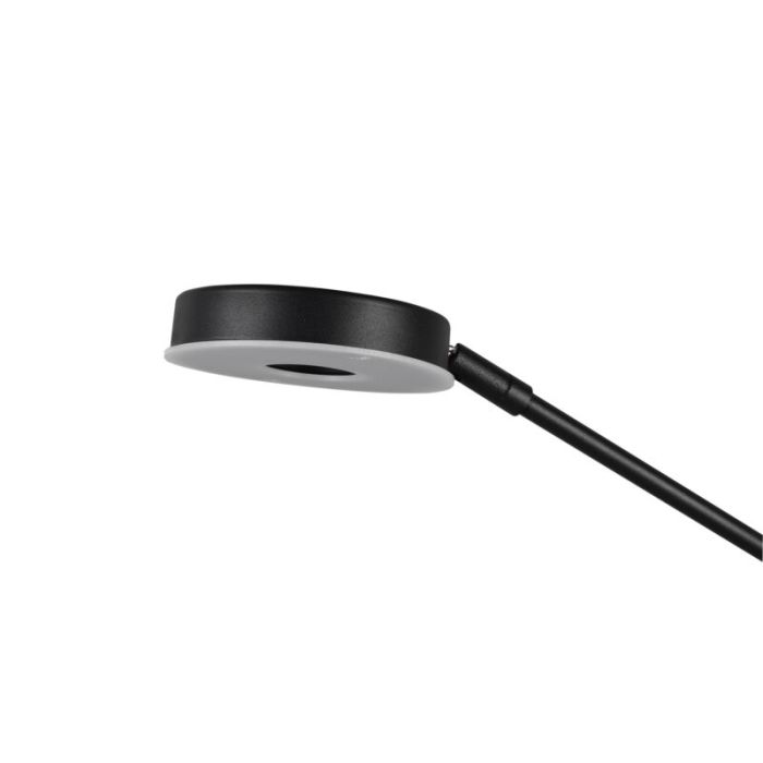 Lampadaire liseuse moderne noir, Yazid, 32W, couleur réglable LED, avec variateur tactile