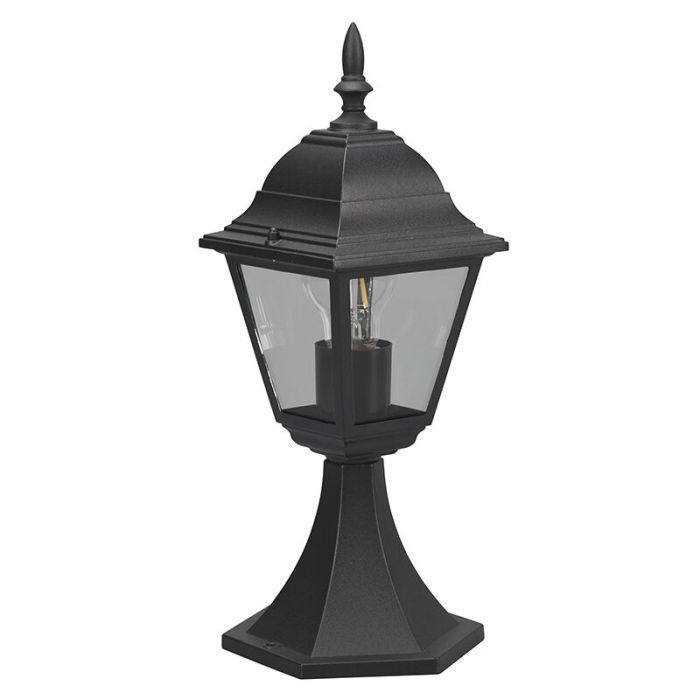 Luminaire extérieur classique noir, Lavina, IP44