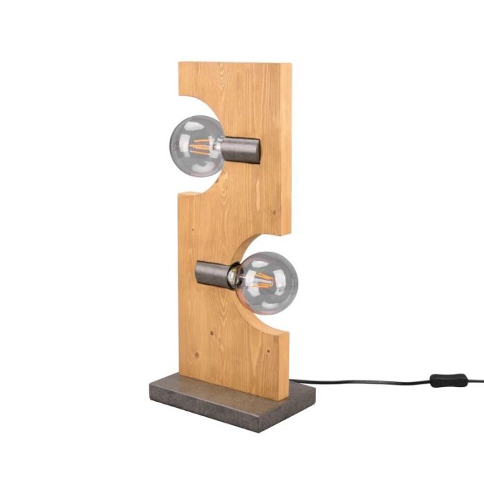Lampe de table en bois marronne, Dyonne