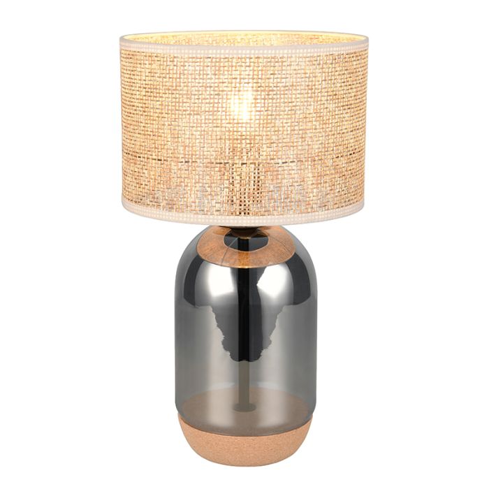 Lampe de table rustique chromée, Madui