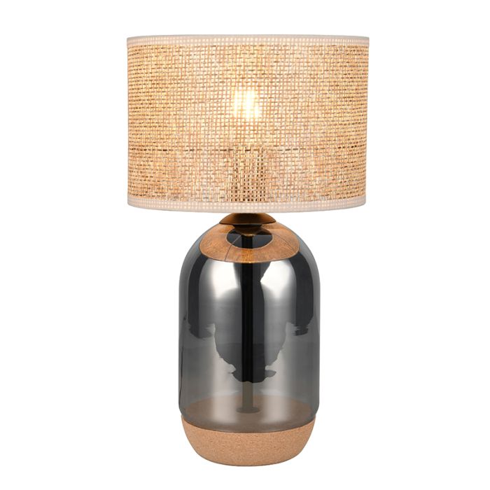 Lampe de table rustique chromée, Madui
