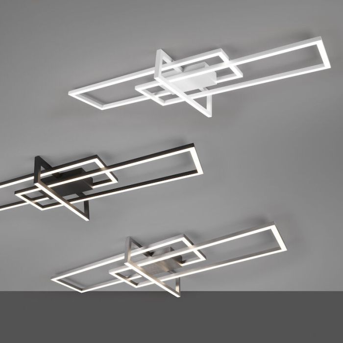 Lampe plafond moderne blanche, Hatun, 34W, 4000K LED