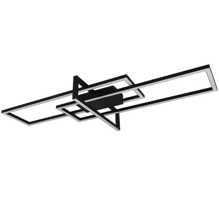 Lampe plafond moderne noire, Hatun, 34W, 3000K LED