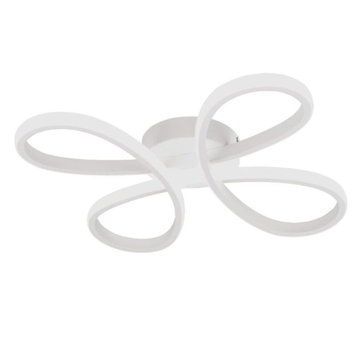Plafonnier design blanc, Vikash, 25W, 4000K LED, gradable en 3 étapes