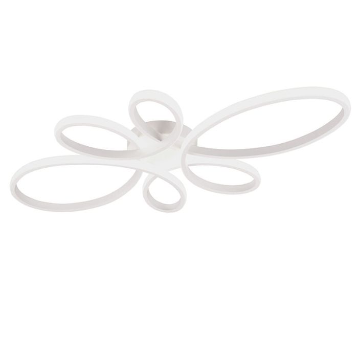 Plafonnier design blanc, Vikash, 32W, 4000K LED, gradable en 3 étapes